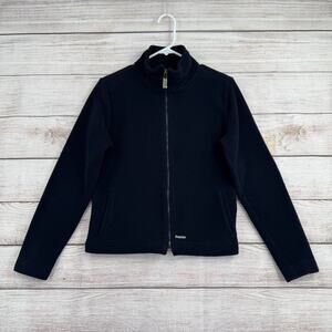 Pikeur Equestrian Embroidered Fleece Full Zip Jacket Womens Medium Navy Blue